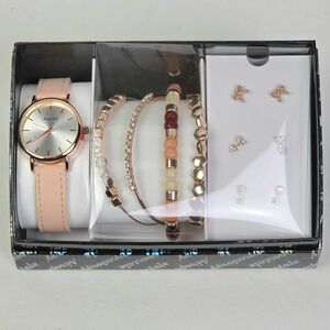 Aeropostale Watch Bracelet Jewelry Set Rose Gold